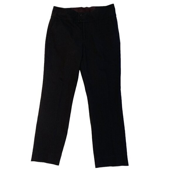 Cabi Size 10 Black Ankle Pants Front Pockets Office Work - Picture 1 of 6